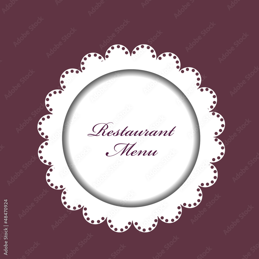 Restaurant menu background