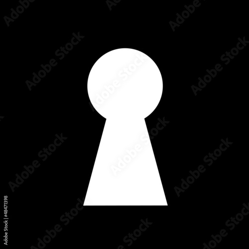 Key hole background vector. Easily put your own photo behind the photo
