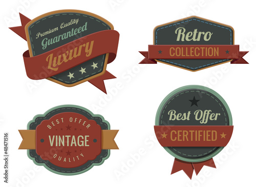 Vintage Labels template collection. Luxury Retro design