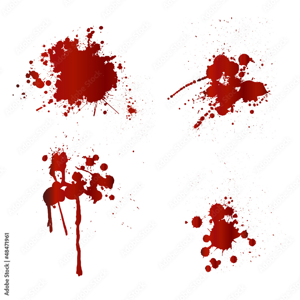 Blood splatters