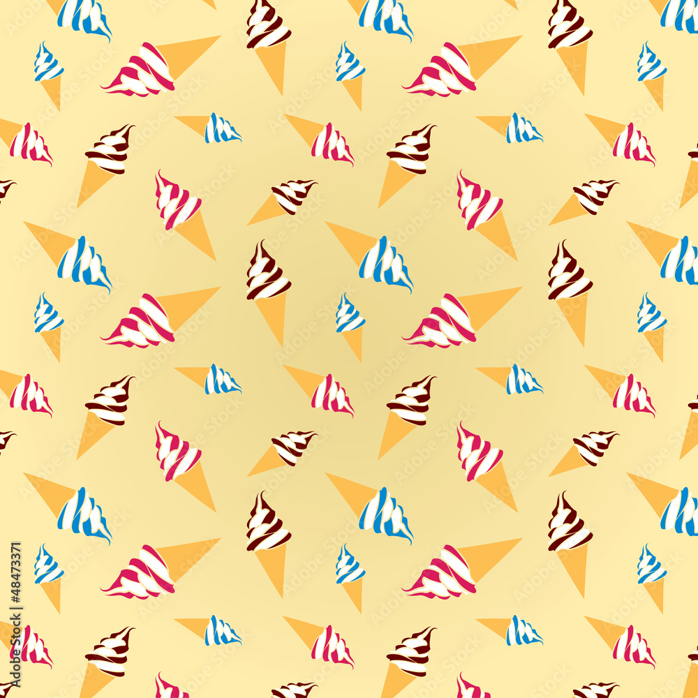 Colorful texture of ice creams on a beige background Colorful texture of ice creams on a beige background