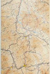 Air navigation map fragment 1924