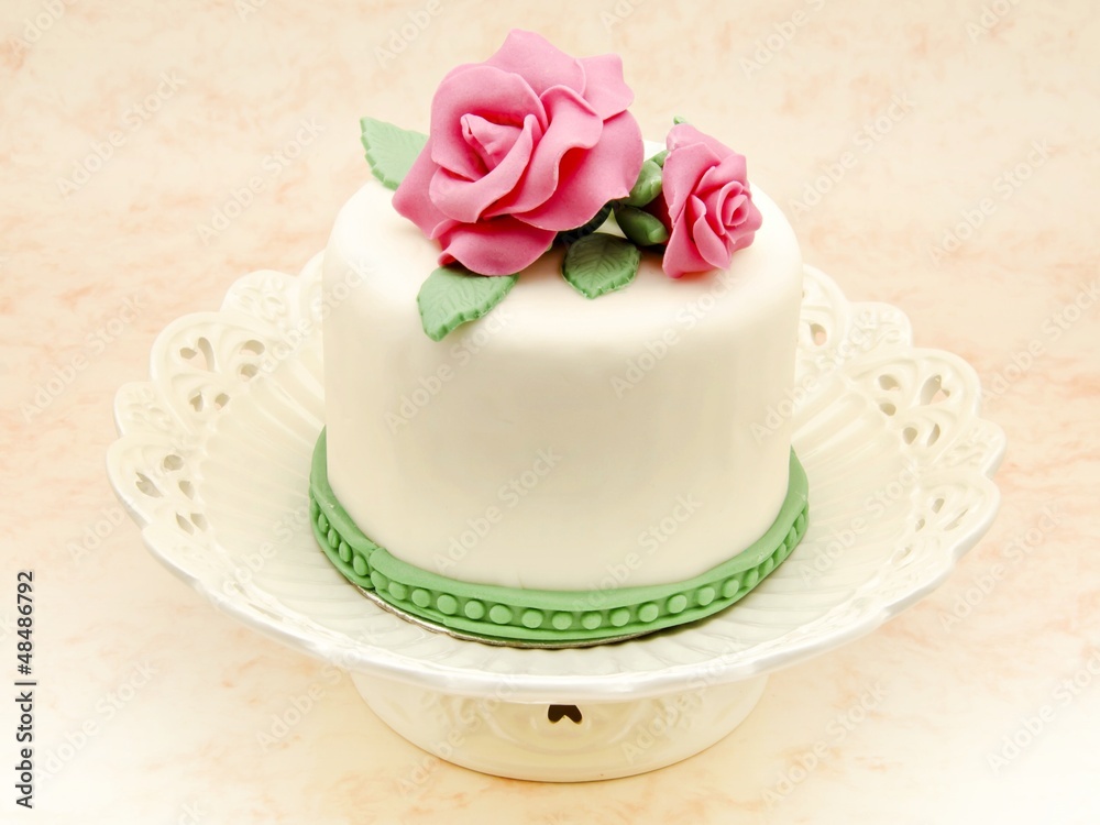 Tarta decorada con fondant