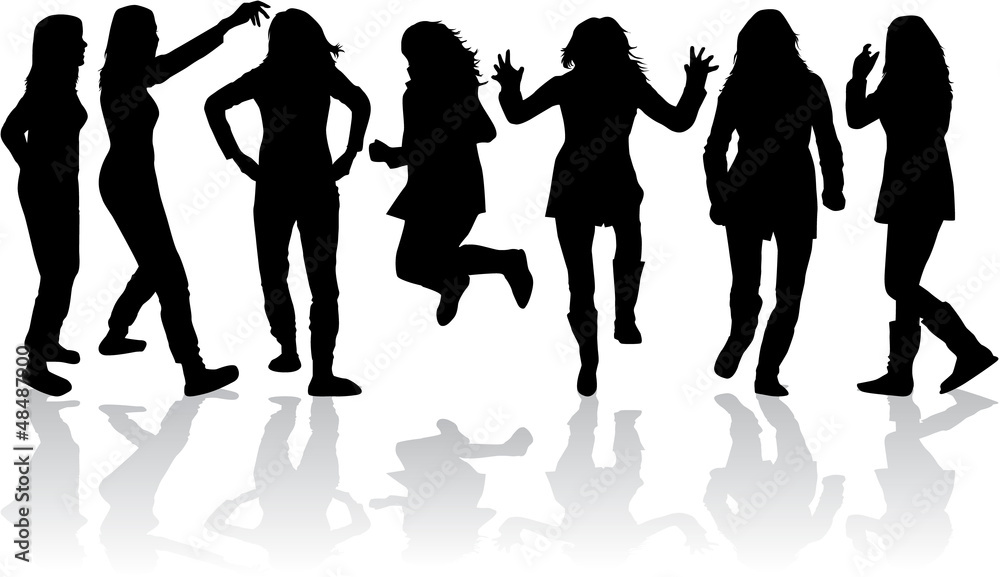 Women silhouettes Women silhouettes