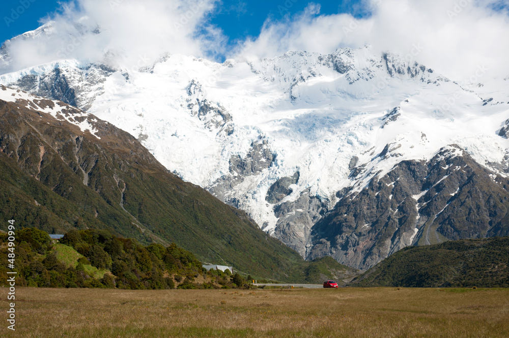 Beautiful view of Mount Cook, South Island, New Zealand
