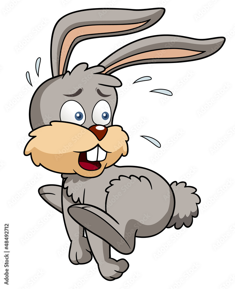 Fototapeta premium Illustration of bunny rabbit cartoon