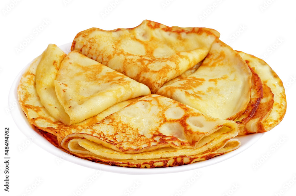 Pancakes on a plate Pancakes on a plate