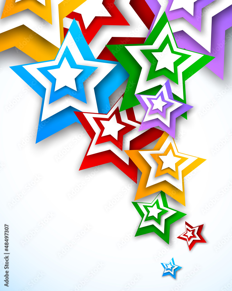 Bright background with stars