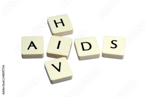 HIV AIDS Buchstabenwürfel