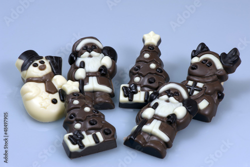 Weihnachtsschokoladen Figuren