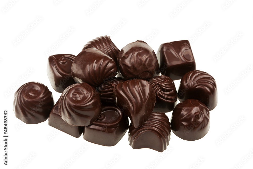 Assorted chocolate candies Assorted chocolate candies
