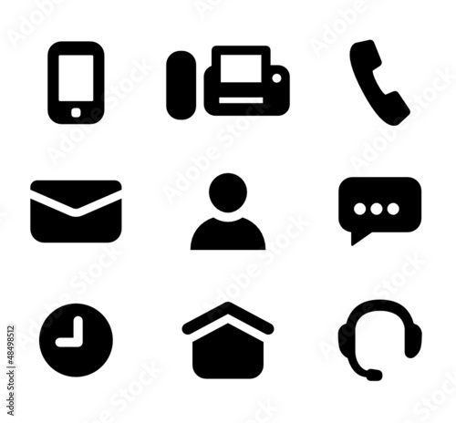 Contact us icons