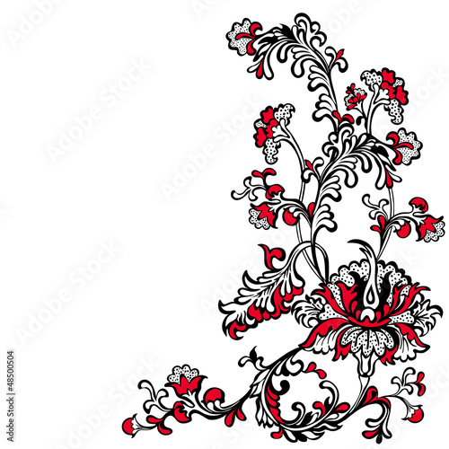 Fototapeta Naklejka Na Ścianę i Meble -  abstract flower design, original unusual plant