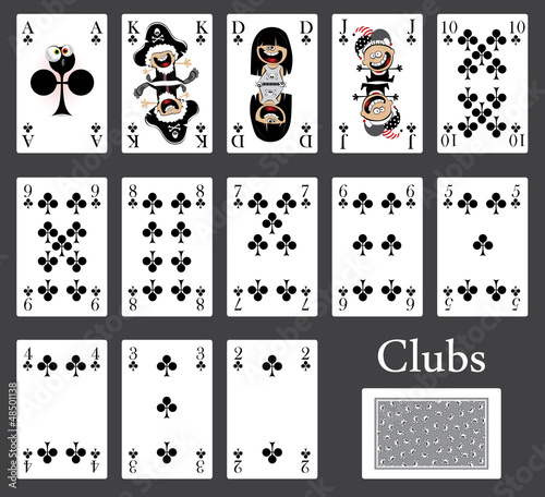 clubs cards casino