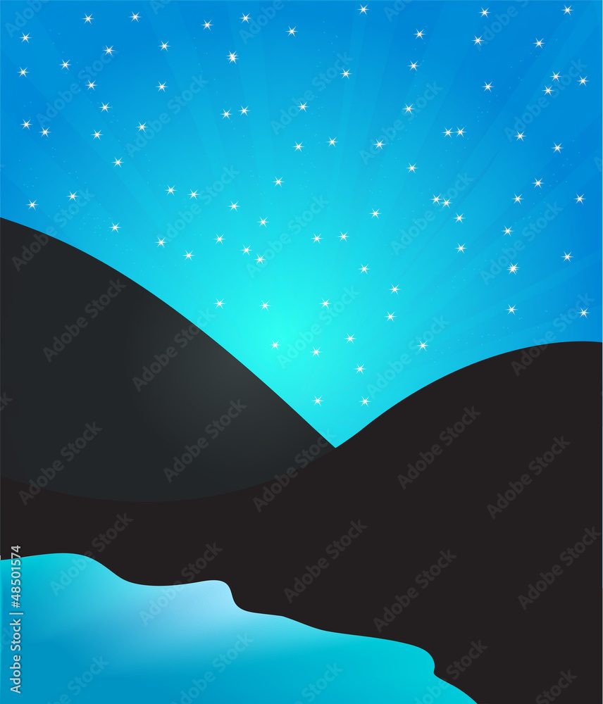Obraz premium night landscape