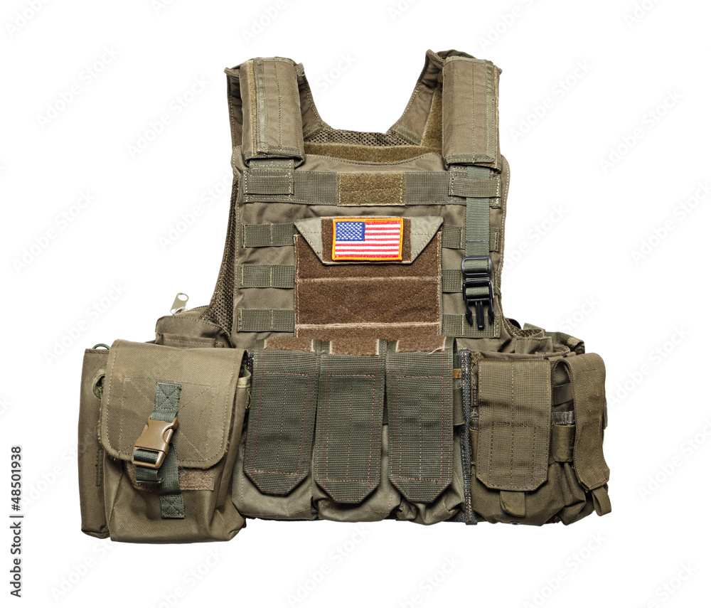 U.S. Army tactical bulletproof vest foto de Stock | Adobe Stock