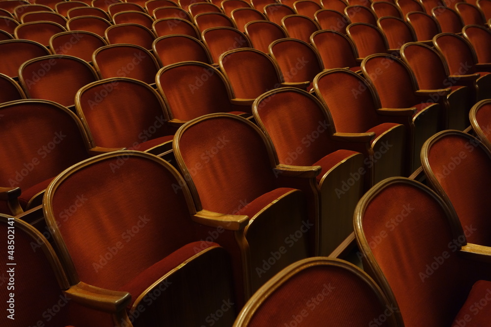 Fototapeta premium Chairs in theatre
