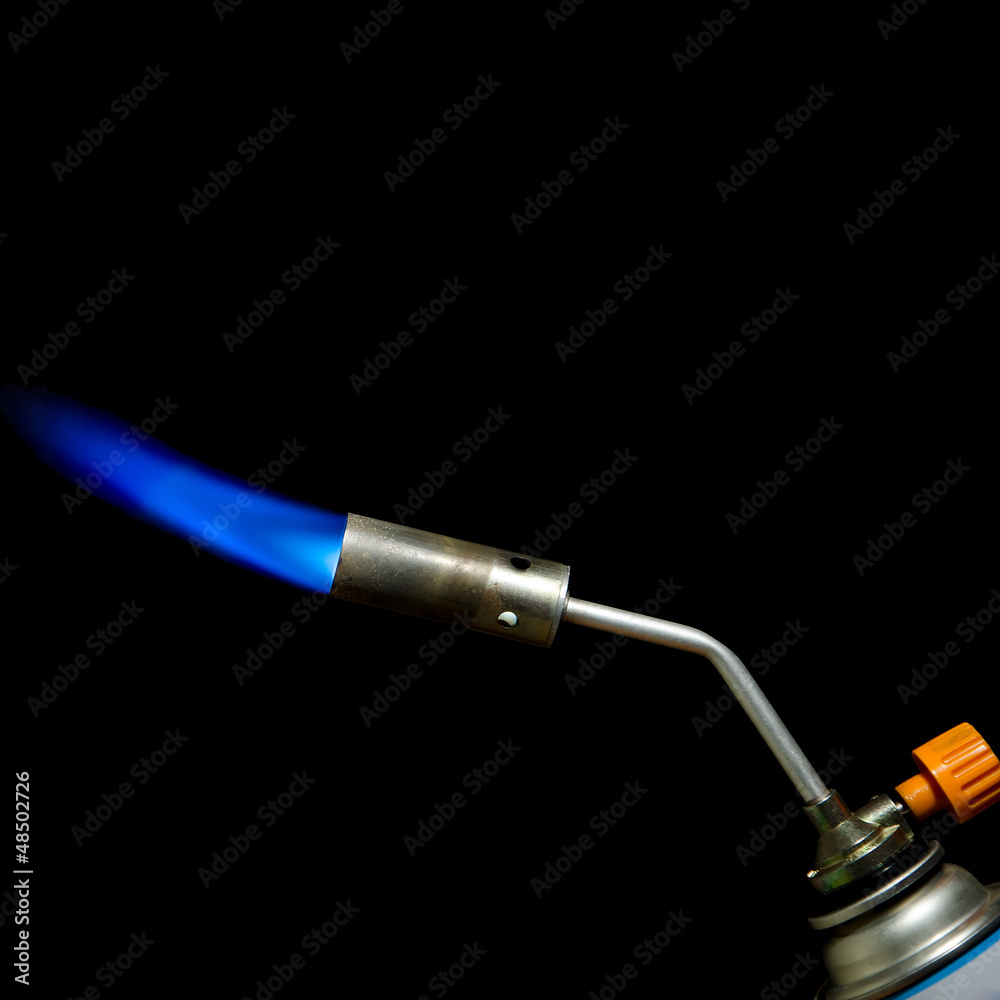 Flame of a gas burner Flame of a gas burner