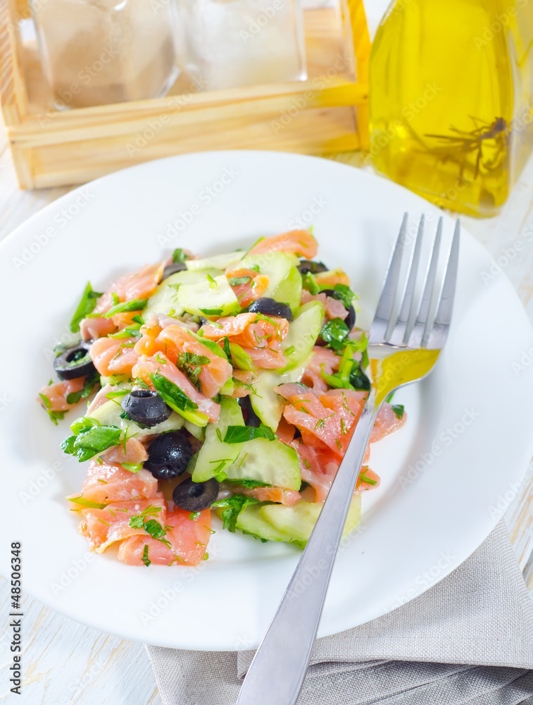 salad with salmon salad with salmon
