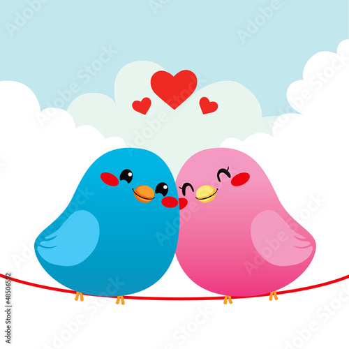 Loving Bird Couple