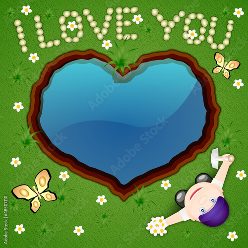I love you made of stones and digged in the field