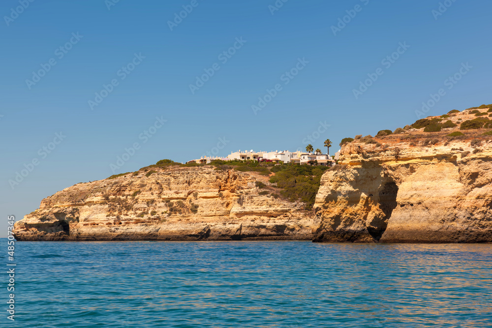 Carvoeiro Village in the top of a hill, Algarve Portugal