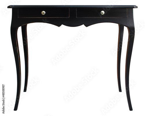 Consolle laccata nero stile classico photo