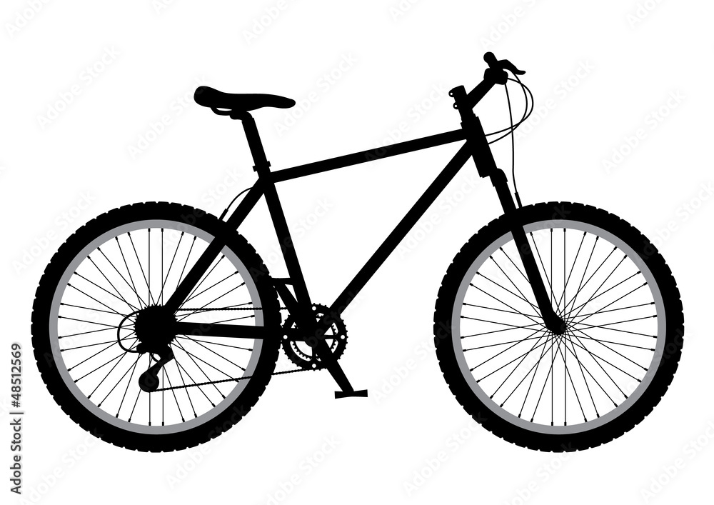Mountain bike Illustration