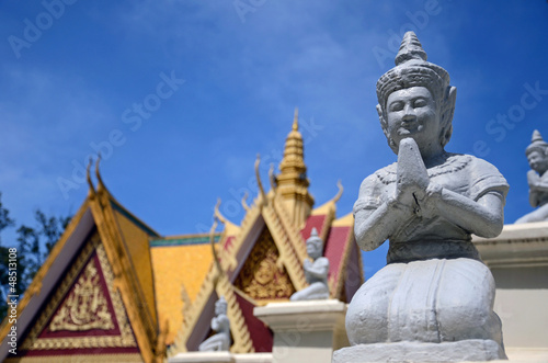 Buddha statues at Silver Pagoda in Phnom Penh