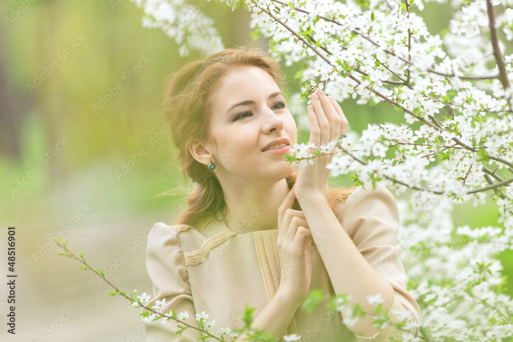 woman in spring woman in spring