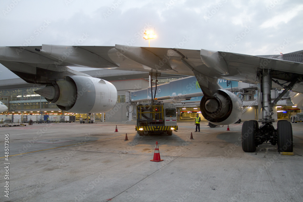 Airplane refueling
