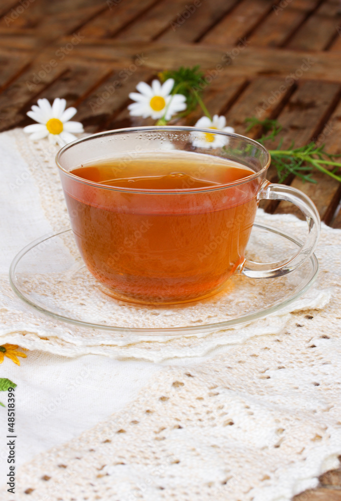 cup of tea on table