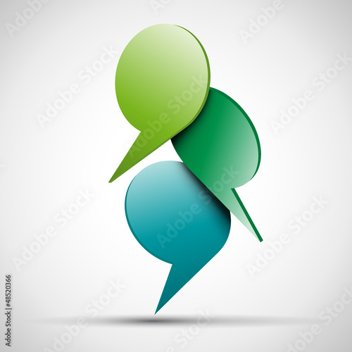 Logo and  Cover speech  # Vector