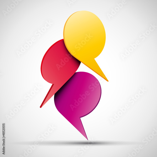 Logo and Cover speech # Vector