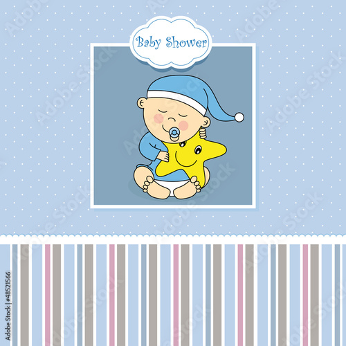 Tarjeta nacimiento bebe niño