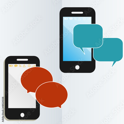 mobile phone communications graphic