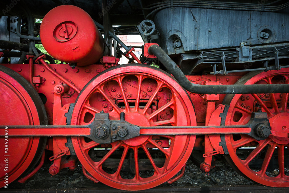 Dampflokomotive Detail