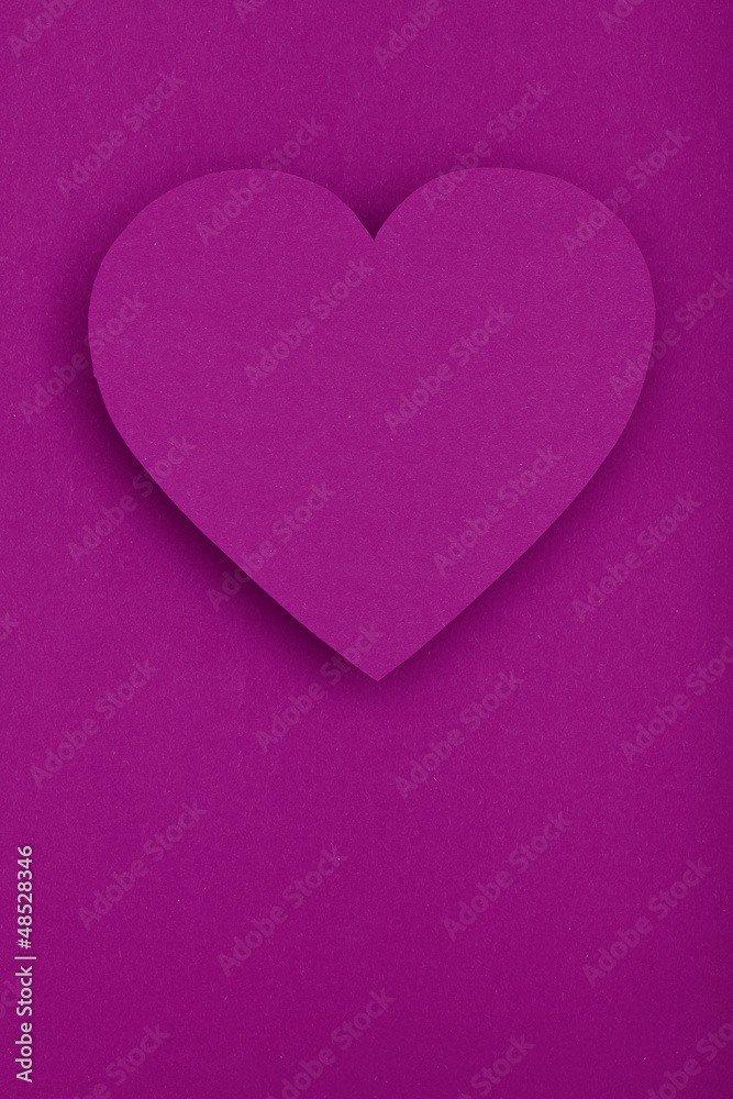 purple valentines paper heart