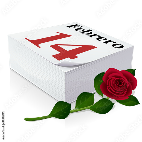 Diario: 14 de febrero, Día de San Valentín y Rosa