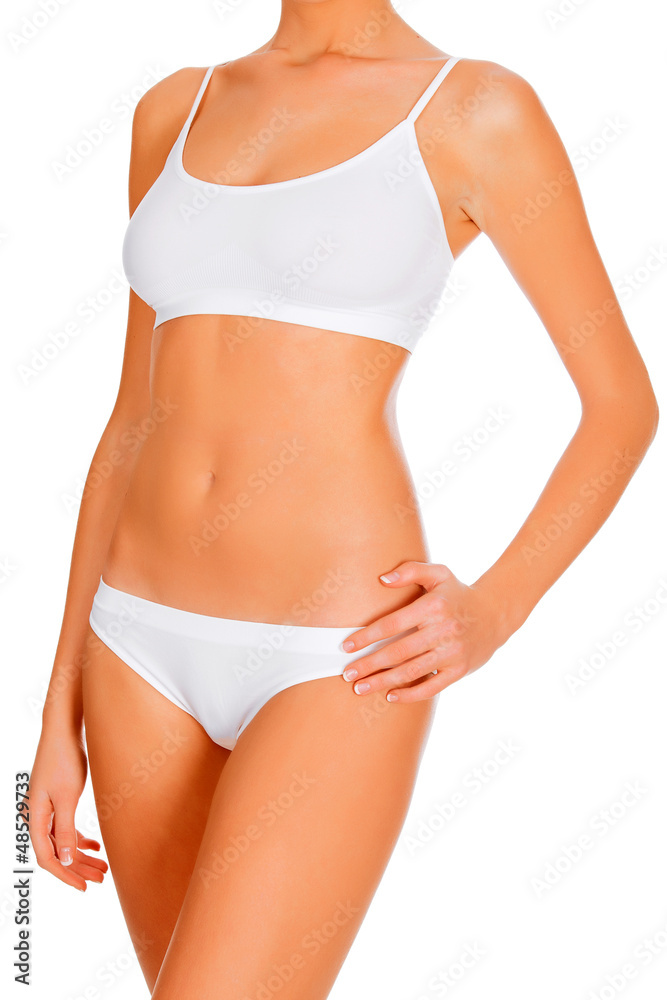 Tanned female body Tanned female body