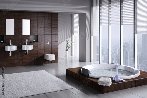 Exclusive Luxury Penthouse Bathroom Interior