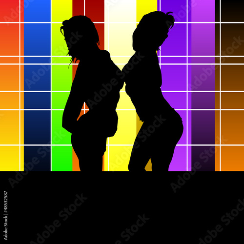 girl sexy and hot vector silhouette illustration