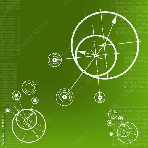 abstract techno background. vector. EPS10