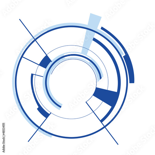 abstract techno vector illustration