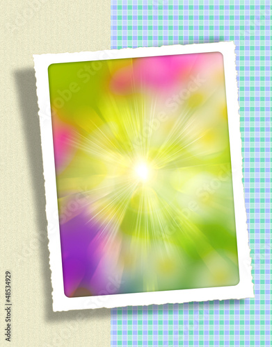 Sun rays in framework for invitation or congratulation