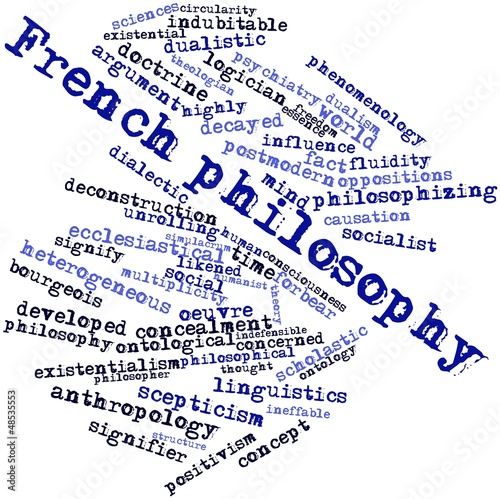 Word cloud for French philosophy photo
