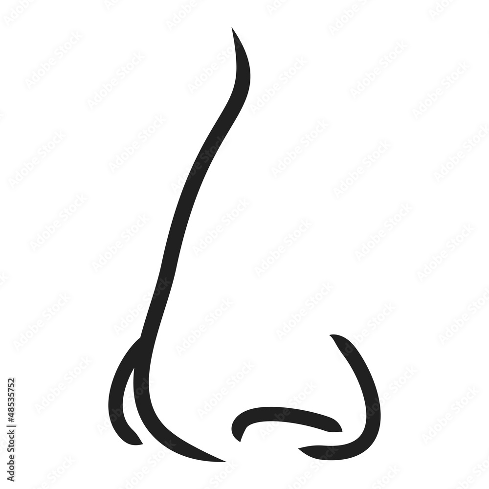 Nose - vector illustration Nose - vector illustration