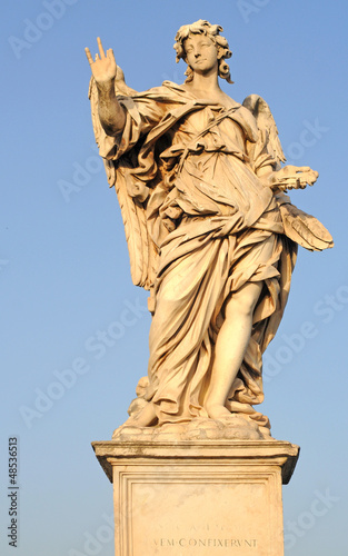 Canvas Print angel with the nails on ponte sant angelo in rome