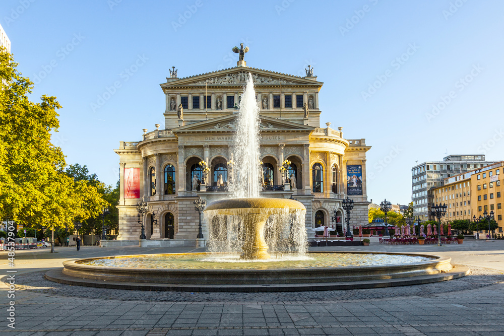 famous Opera house in Frankfurt, the Alte Oper, Germany