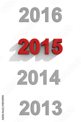 2015 New Year sequential dates